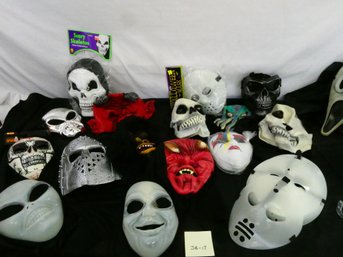 More Than 30 Halloween Masks! Rubber And Plastic - Some New With Tags