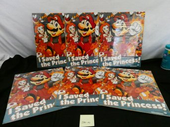 Lot Of 6 Nintendo Super Mario Brothers Posters! New In Package