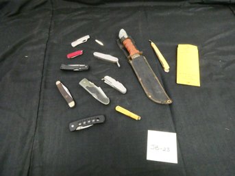 Nice Lot Of 12 Knives! Varying Size And Condition
