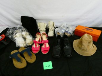 Lot Of Shoes - Womens Size 7.5 And 8 - 1 Pair Mens And Nice Hat