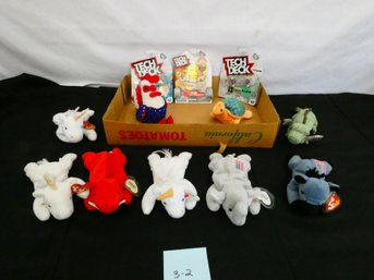 Toy Lot...beanie Babies, And 3 Tech Deck New In Package!