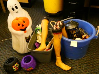 Large Lot Of Holiday Decor - Mostly Halloween Related