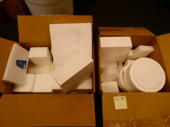 FOUR Box Lot Of Square/shapes Styrofoam Cake Dummies - Decorating - Arts & Crafts - Flower Arranging - More!