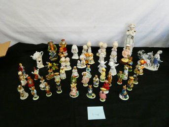 Large Lot Of Porcelain And Glass Figurines!! The Woodmouse Family, Precious Moments, And More!!