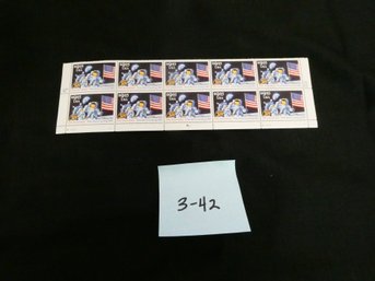 10 Unused  First Moon Landing 25th Anniversary Stamps! 9.95 Each - Face Value 99.50!!