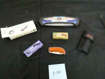 Very Nice Lot Of 6 Knives! Some New In Package