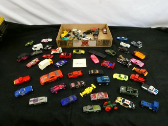 Tray Lot Of Die Cast Cars! Some Vintage, Many Matchbox.