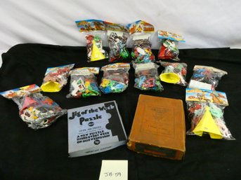 Great Wild West Toys!! 12 Unopened Packages! And 2 Vintage Puzzles!