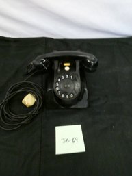 Vintage Black Desk Rotary Phone!