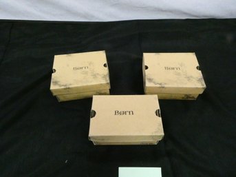 (Lot Of 3) Born Miniature Shoe Samples In Original Boxes