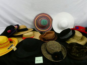 Large Lot Of Ladies Hats - Many Appear Unworn!