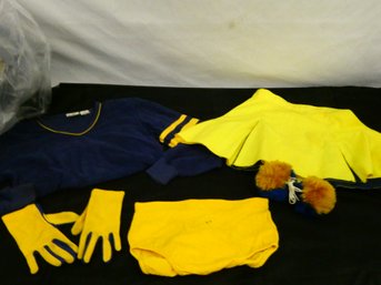 Vintage Cheerleading Uniform With All Accessories - Size Small