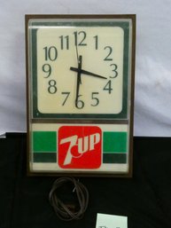 Vintage Lightup 7-Up Sign Circa 1963 - SEE DESCRIPTION FOR CONDITION NOTES - 18'H X 12'W