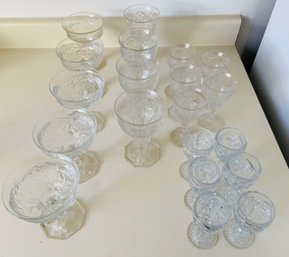 Glasses That Are So Cool! - Small, Medium And Large - Heavy (leaded Crystal?)