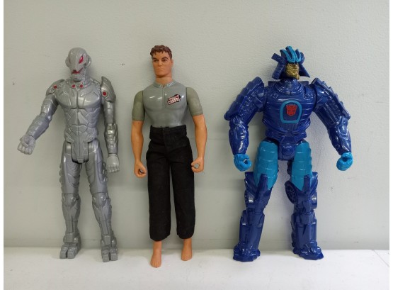 Ultra Corps, Ultron & Transformer Action Figures Lot Of 3