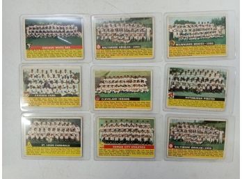 Lot Of 1950s Baseball Teams Cards In Sleeves