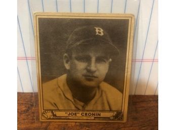 1940 Play Ball Joe Cronin Card