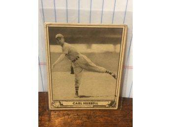 1940 Play Ball Carl Hubbell Card