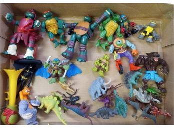 Lot Of Misc. TMNTurtle & Assorted Toy Figures