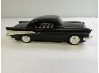 Vintage Retro Telemania Black 57 Chevy Push Button Corded Phone