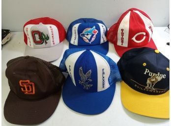 Baseball Caps In New Condition Lot Of 6