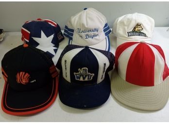 Assorted Baseball Caps Lot Of 6