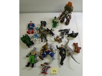 Lot  Of 18 Miscellaneous Action Figures