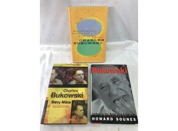 (Lot Of 3) Books By Or About Charles Bukowski Including Slouching Toward Nirvana