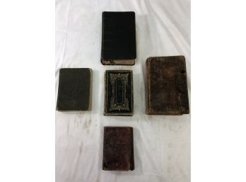 (Lot Of 5) Vintage Bibles