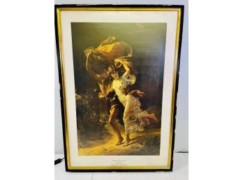 Pierre August Cot 'The Storm' Framed Poster