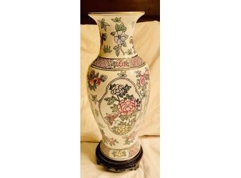 Porcelain Vase With Floral Design