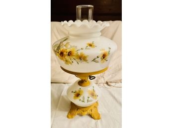 Hedco 3004 Yellow Floral Lamp