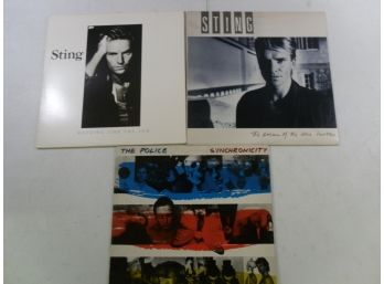 Vinyl Records 33Lp Lot Of 3 Sting, The Police