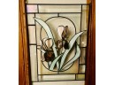 Stained Glass 3 D Floral Design With Frame