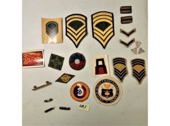 Lot Of Misc. Military Patches & Pins