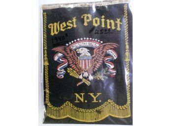 Vintage West Point NY Military Academy Felt Banner