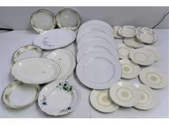 Lot Various Platers, Plates & Saucers