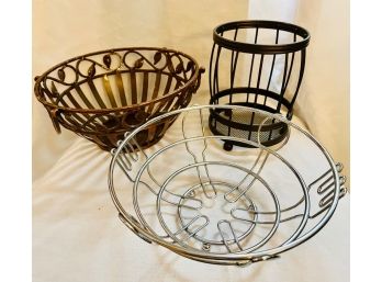 Metal Baskets With Various Designs