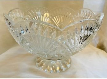 Crystal Bowl - Beautiful And Solid / Heavy!