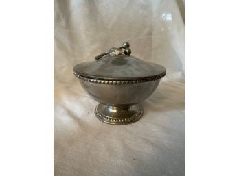 Pewter Candy Bowl With Cover