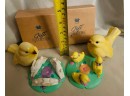Lovely Yellow Birds With 2 Small Collection Easter Pieces