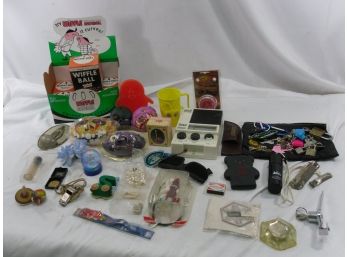 Small Lot Of Interesting Items In A Plastic Tub