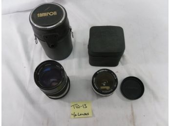 (Lot Of 3) Camera Lenses - Tamron / Komura