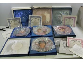 (Lot Of 4) Nobility Of Children Plates In Original Boxes With Certificate Of Registration