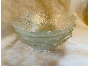 4 Pretty Glass Bowls