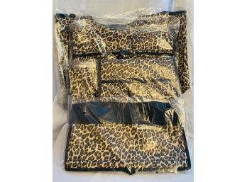 Overnight Bag With Leopard Pattern - New! - Nice Assortment. Garment Bags, Tote Bag And More