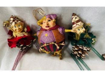 3 Katherine Collection Ornaments