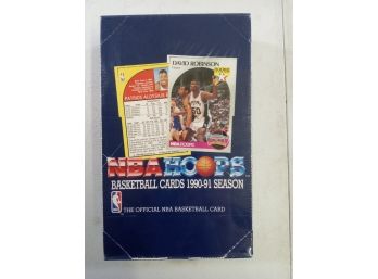 1990-1991 Season NBA HOOPS Basketball Cards In Unopened & Sealed Box