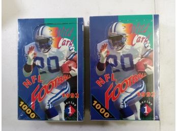 Lot Of 2 Wild Card NFL Football 1992 Series 1 Sports Cards In Unopened & Sealed Boxes