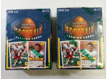 Fleer '92 Football Trading Sports Cards In Unopened & Sealed Boxes 36ct/each